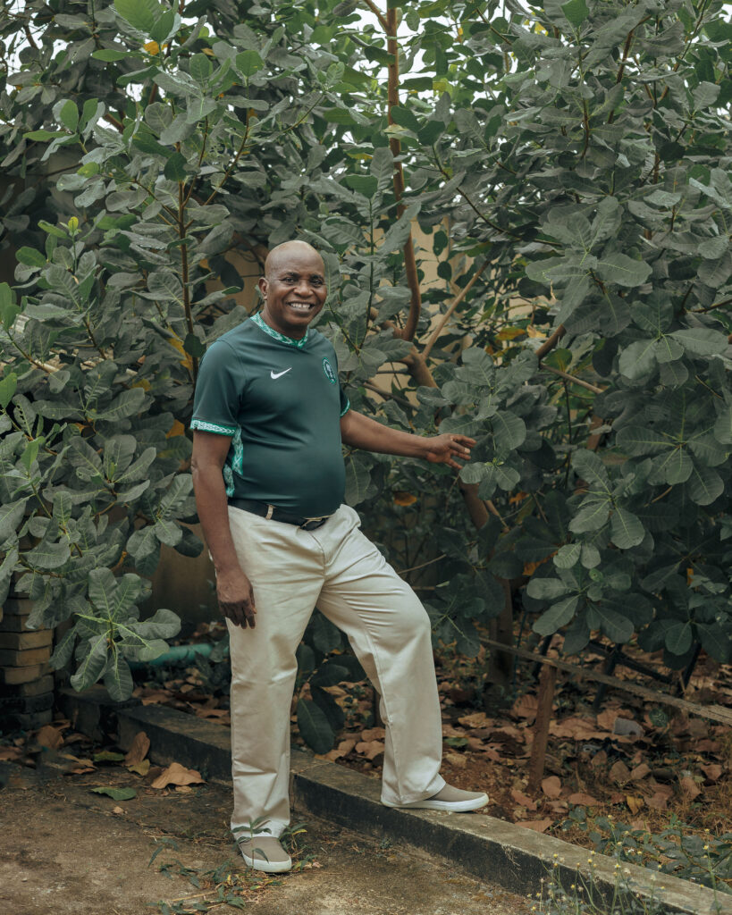 R.S. Olarewaju with nature